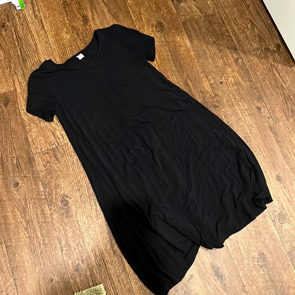 Old Navy Black Knee Length Cotton Dress
